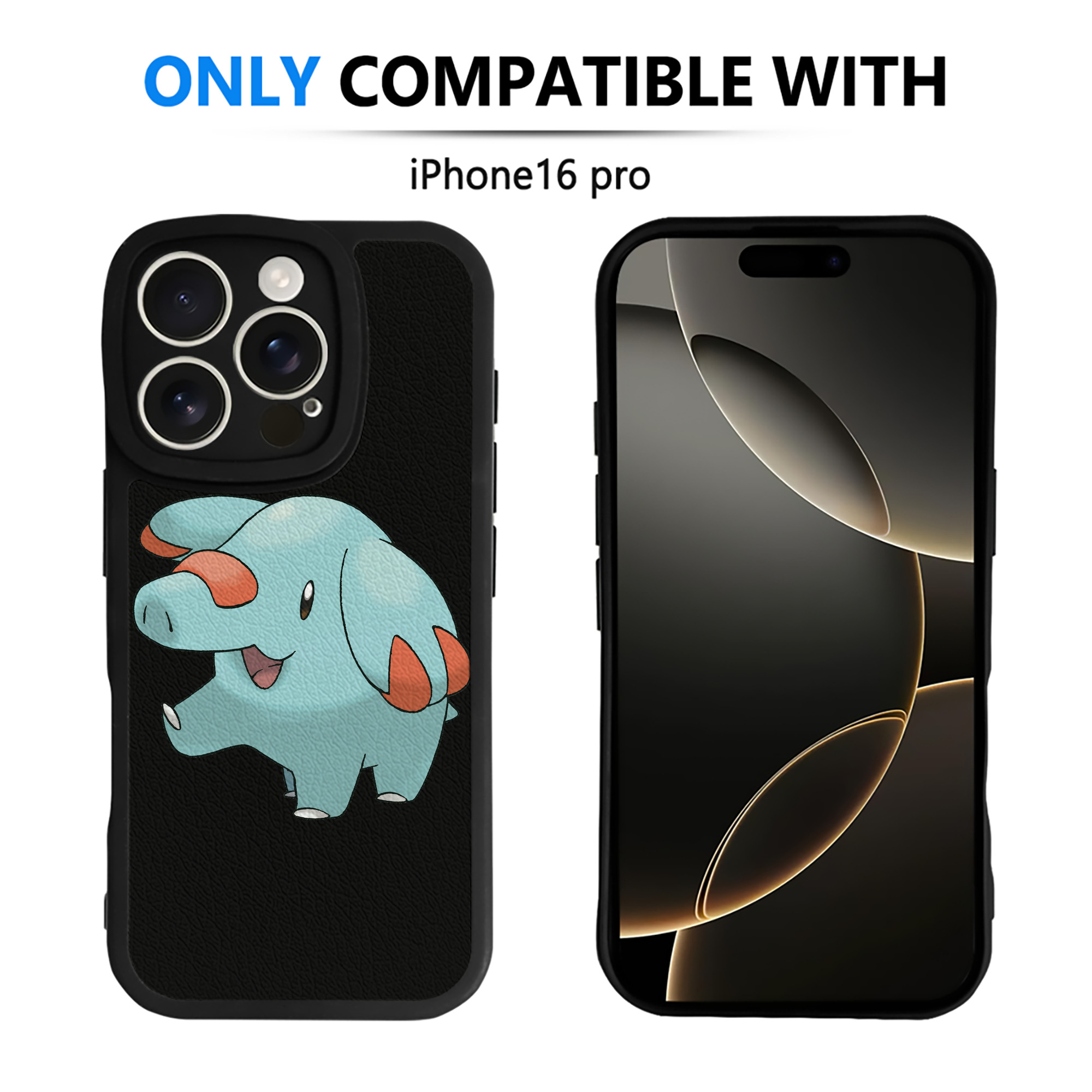 （画像用） ポケットモンスター Pokémon 【iPhone 16シリーズ対応】シリコンスマホケース（レザー調） 材質：シリコン